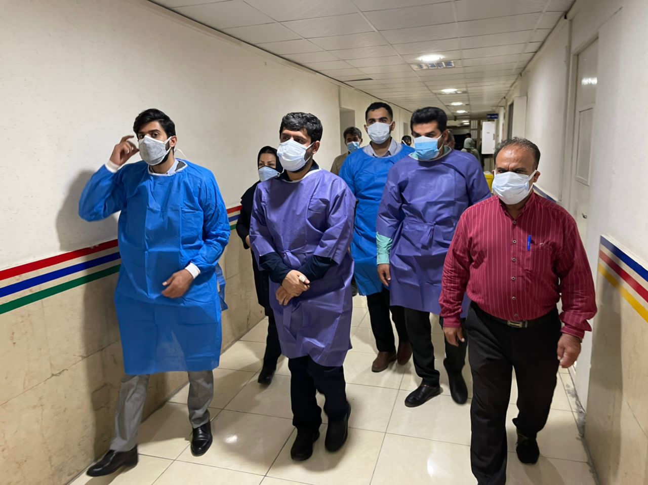 تصاویر ببینید از بازدید نماینده مردم گچساران وباشت در مجلس شورای اسلامی از بخش کرونایی بیمارستان شهید رجایی گچساران