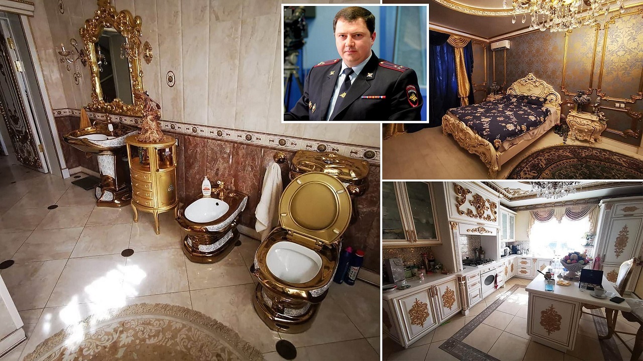 یک پلیس راهنمایی و رانندگی در روسیه با گرفتن رشوه توانست صاحب کاخی لوکس شود+تصاویر