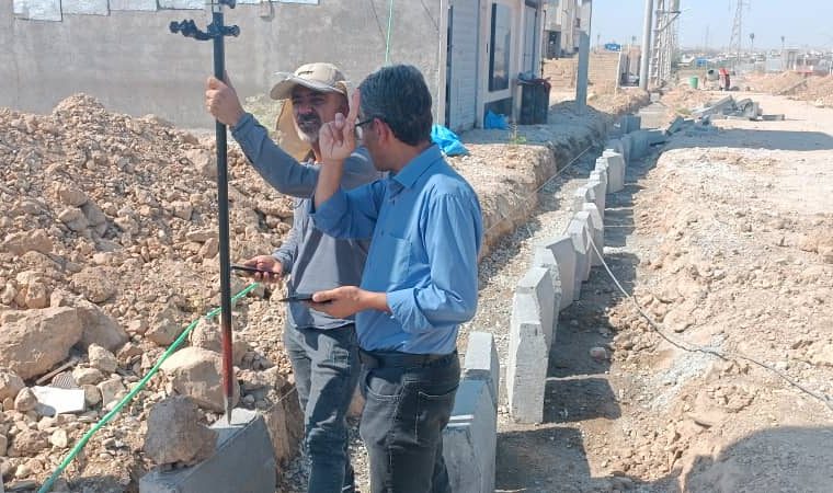 پروژه جدول‌گذاری طرح غدیر گچساران در حال اجراست