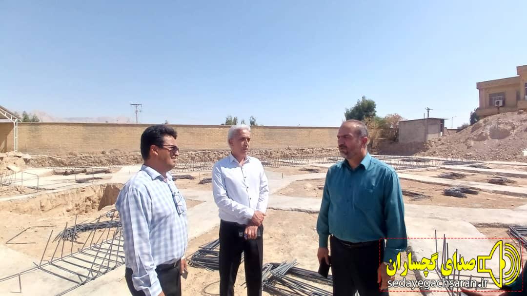  بازدید سرزده فرماندار شهرستان گچساران از پروژه ساخت مرکز توانبخشی بهزیستی شهرستان