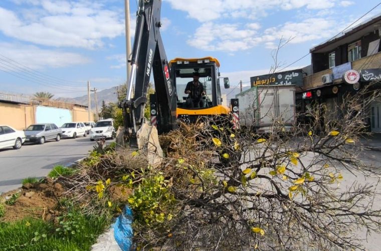 آغاز اجرای طرح اصلاح ساختاری و ساماندهی فضای سبز «بلوار امام حسن(ع)(مستقیم