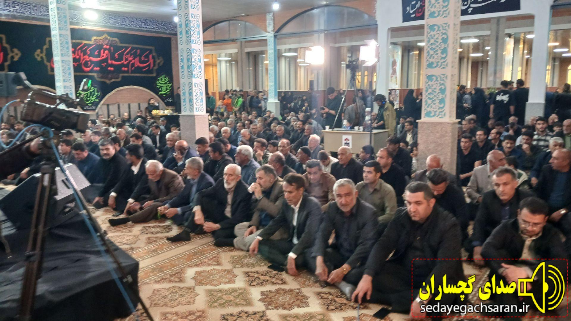 گچساران در سوگ اربعین شهدای مدافع امنیت