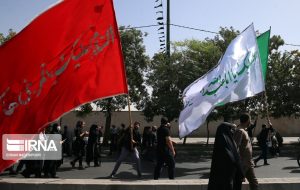 آیین پیاده روی جاماندگان اربعین حسینی در گچساران برگزار شد