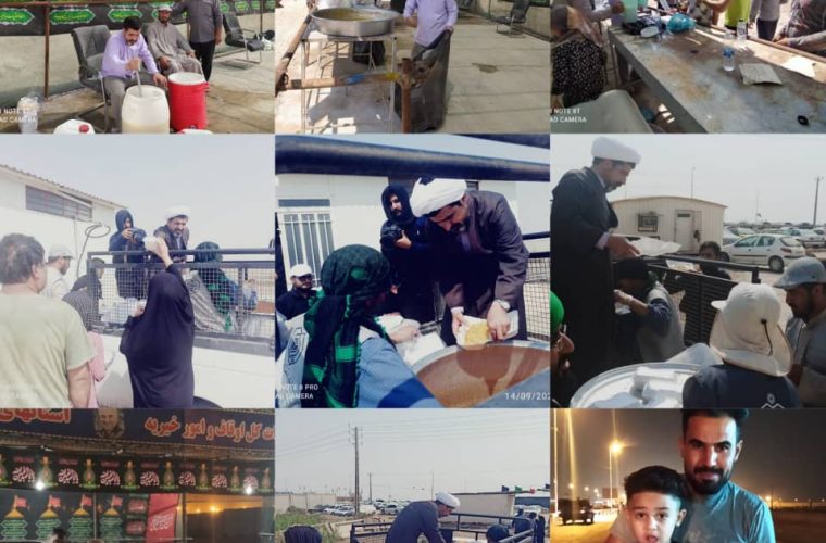 توزیع اقلام مورد نیاز موکب شهدای مدافع حرم در مرز شلمچه به ارزش یک میلیارد و چهارصد میلیون ریال توسط اداره کل اوقاف و امور خیریه استان کهگیلویه و بویراحمد