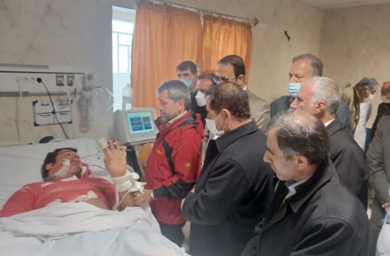 عیادت استاندار از مامور مصدوم شرکت برق/ امکانات استان برای مواقع بحران محدود است