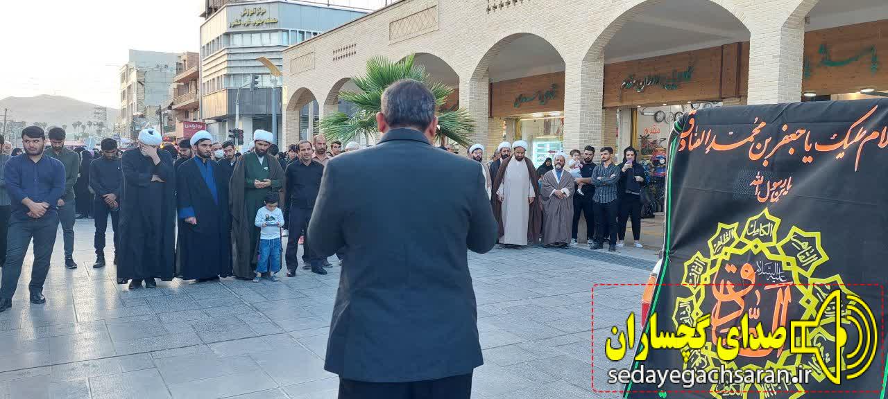 گچساران در غم شهادت امام صادق (ع) به سوگ نشست+تصاویر 