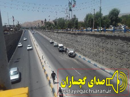 حادثه در زیر گذر  گچساران ۱  مصدوم برجای گذاشت