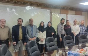 دیدار اعضای هئیت مدیره انجمن نابینایان صبح امید گچساران با مدیرعامل  و اعضای هئیت مدیره شرکت بهربرداری نفت وگاز گچساران