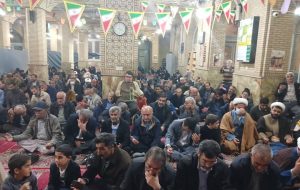 بانوای گرم «حاج مهدی منصوری  در مسجد صاحب الزمان عج    گچساران برگزار شد