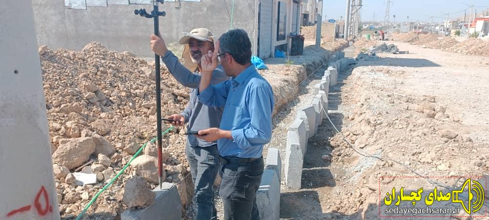 پروژه جدول‌گذاری طرح غدیر گچساران در حال اجراست