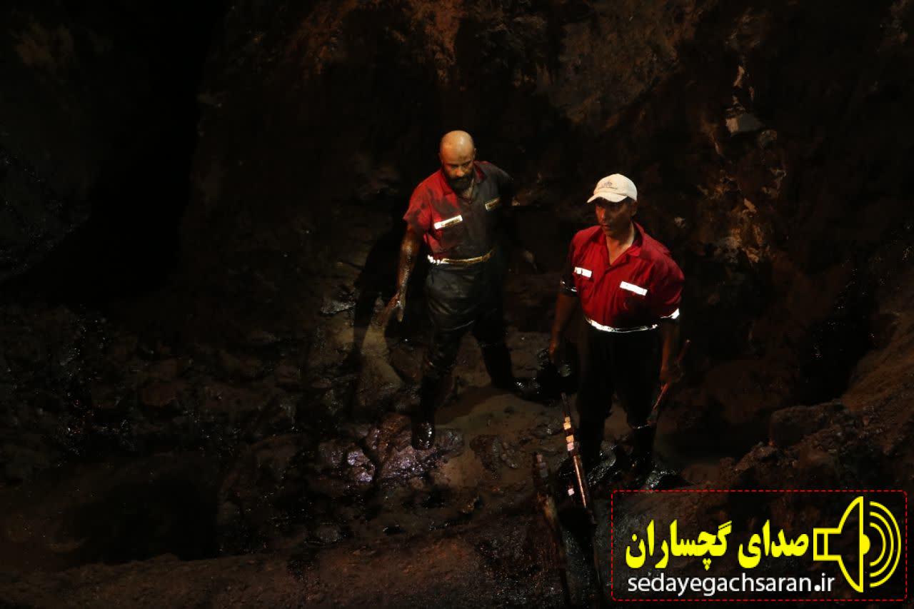 در کمترین زمان ممکن     مهار نشت خط لوله نفت در شرکت بهره برداری نفت و گاز گچساران