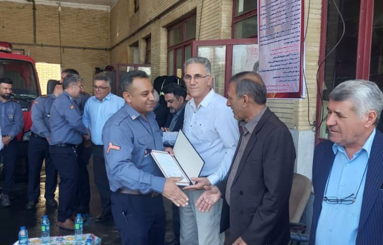 دیدار شهردار و شورای اسلامی شهر دوگنبدان با آتش‌نشانان به مناسبت روز ملی آتش‌نشان