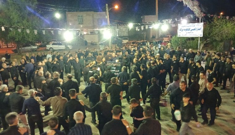  برگزاری مراسم عزاداری شب عاشورا در هیئت انصارالحسین گهگیلویه مقیم گچساران