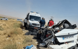 سقوط پژو پارس به دره در گچساران دو فوتی برجا گذاشت