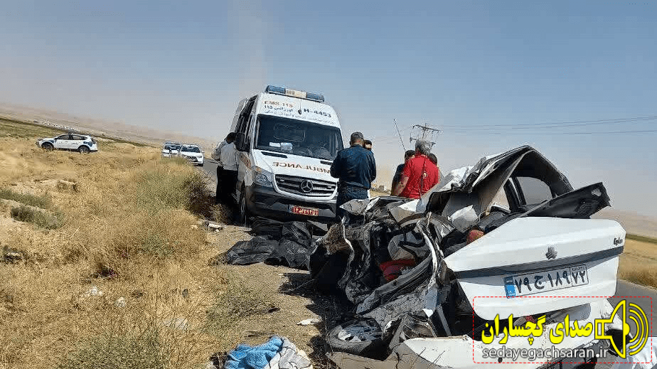سقوط پژو پارس به دره در گچساران دو فوتی برجا گذاشت
